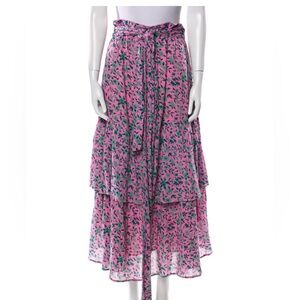 Banjanan floral print midi skirt